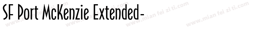SF Port McKenzie Extended字体转换
